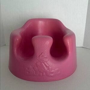 Bumbo Baby Floor Seat, Portable Infant Sit Up Activity and Eating Chair, Pink